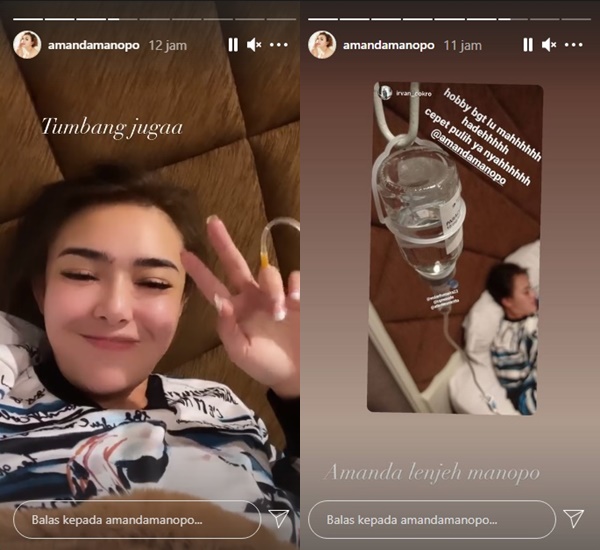 Amanda Manopo Mendadak Jatuh Sakit Hingga Harus Diinfus, Ungkap Hasil Tes COVID-19