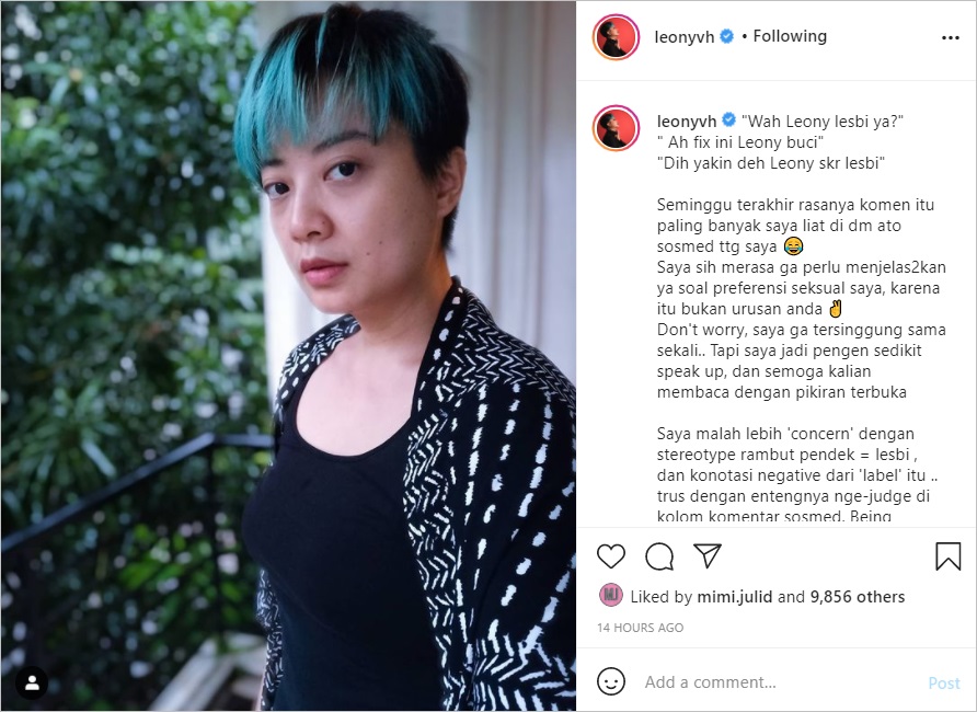 Respons Leony Vitria Menohok Usai Dituding Penyuka Sesama Jenis Gara-gara Penampilannya