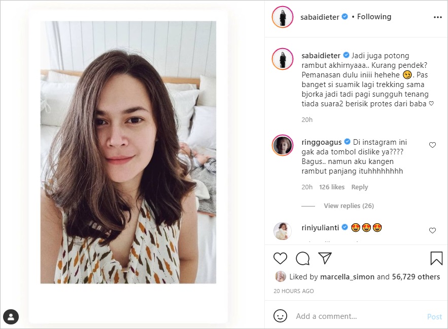 Sabai Morschek Ubah Gaya Rambut Kena Protes Suami, Ringgo Agus Kocak Cari Tombol Dislike