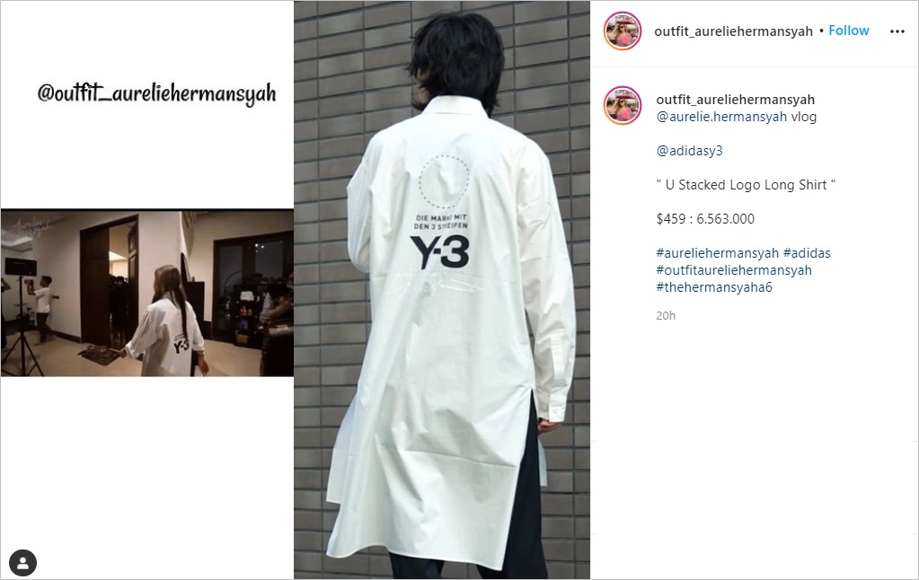 Harga Selangit Kemeja Putih Aurel Hermansyah untuk Pas Foto Buku Nikah Terungkap, Bikin Syok