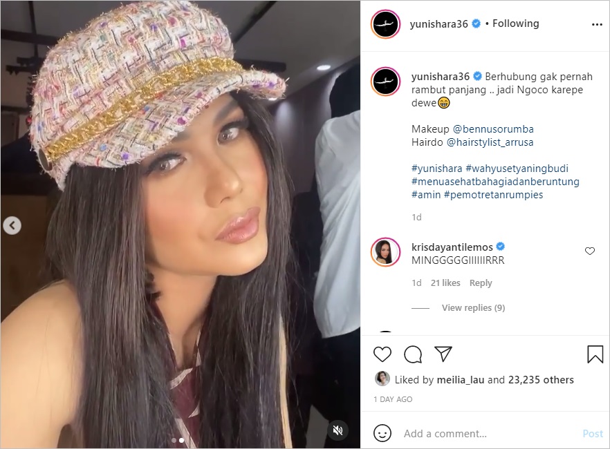 Momen Langka Yuni Shara Pamer Foto Saat Berambut Panjang, ‘Manglingi’ Dikira Penyanyi Ini