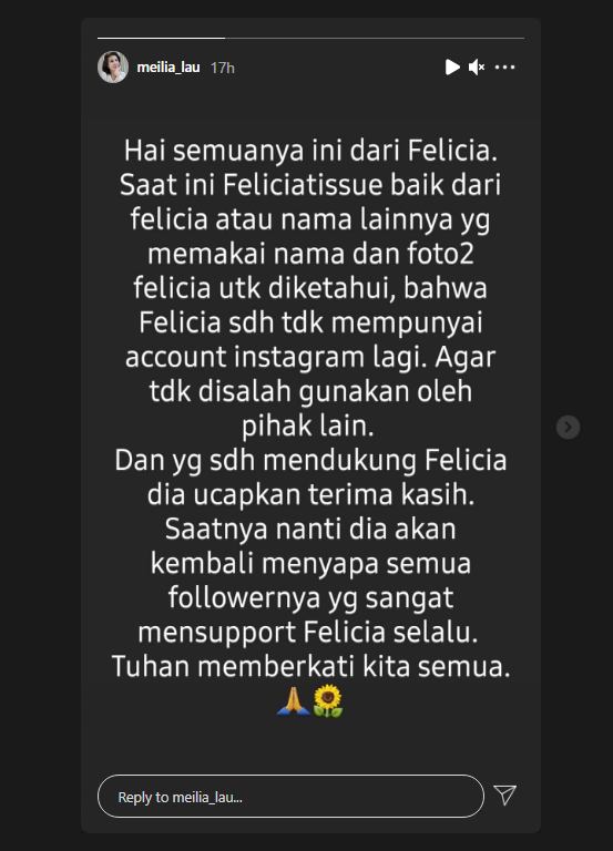 Ibunda Wakilkan Felicia Tissue untuk Sampaikan Pesan Penting Ini pada Masyarakat