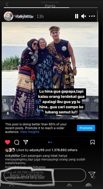 Murka, Rizky Billar Beri Peringatan Tegas Usai Sang Ibu dan Lesty Kejora Dihina Mirip Binatang