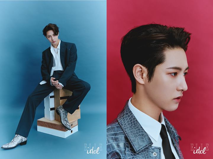 Renjun NCT membuang kesan imut yang melekat dalam dirinya kala melakukan pemotretan bersama dengan Elle Idol