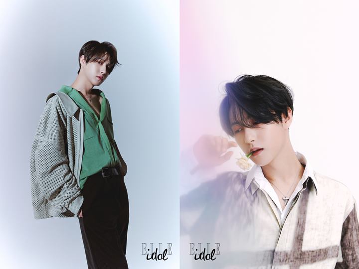 Renjun NCT membuang kesan imut yang melekat dalam dirinya kala melakukan pemotretan bersama dengan Elle Idol