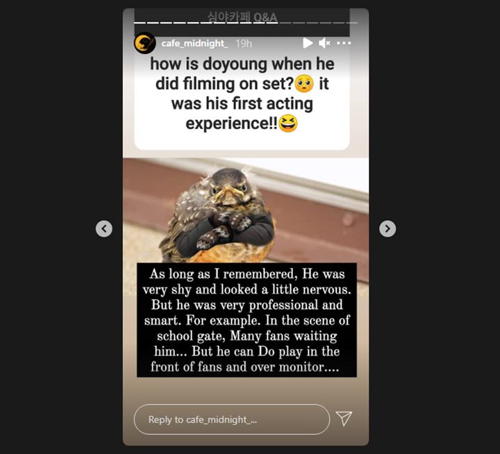 doyoung dipuji staf drama