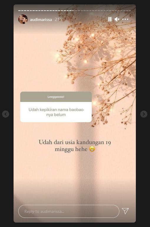 Hamil Anak Pertama, Audi Marissa Bocorkan Nama Sang Buah Hati Ada Unsur Mandarin