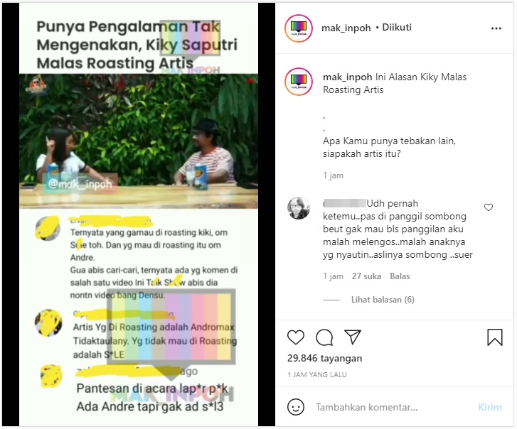 Kiky Saputri Beber Cerita Tak Mengenakkan Saat Akan Roasting Artis, Nama Sule Malah Terseret