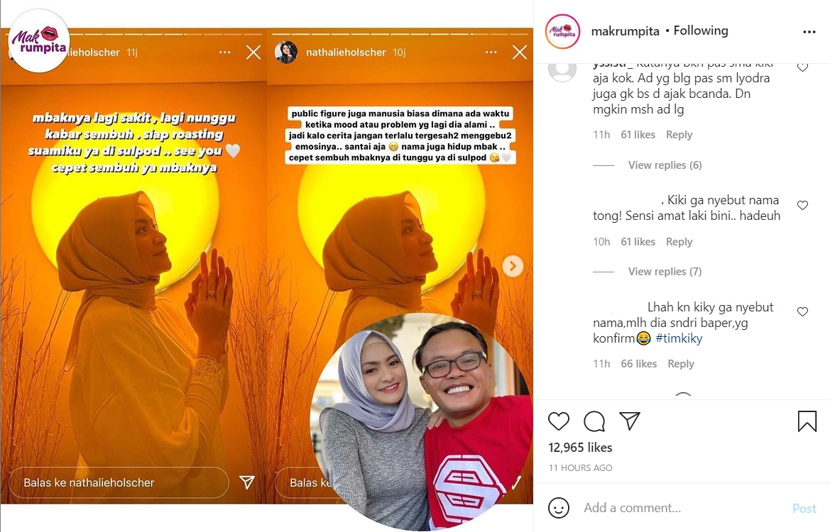 Nathalie Holscher Sempat Singgung Roasting Diduga Sindir Kiky Saputri, Netter: Suami Istri Sensian