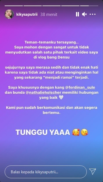 Kiky Saputri Bakal Bertemu Sule dan Nathalie Holscher