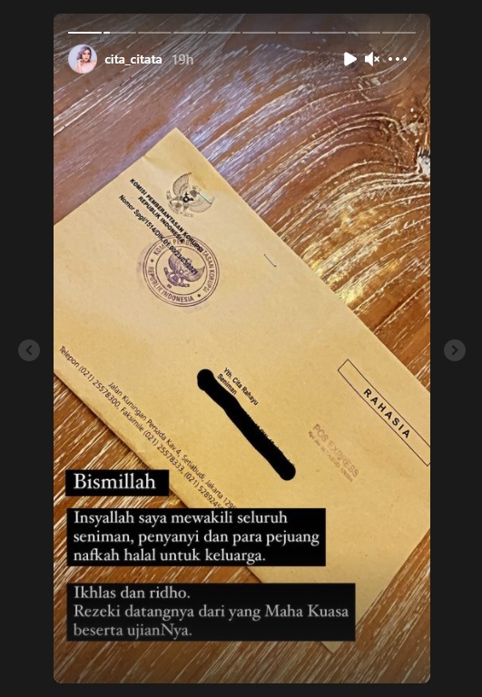 Begini Kata Cita Citata Usai Dapat Surat Panggilan dari KPK Terkait Kasus Suap Bansos Corona