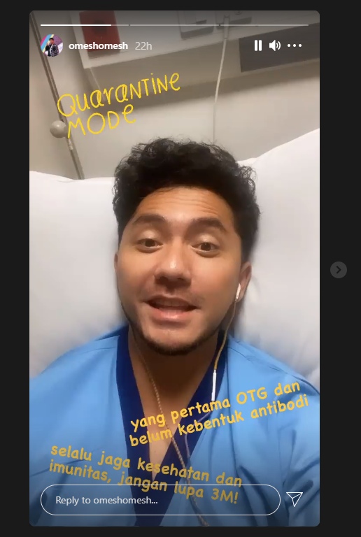 Ananda Omesh Umumkan Positif Covid-19 untuk Kedua Kalinya, Ungkap Keinginan Ini Bila Sembuh Nanti