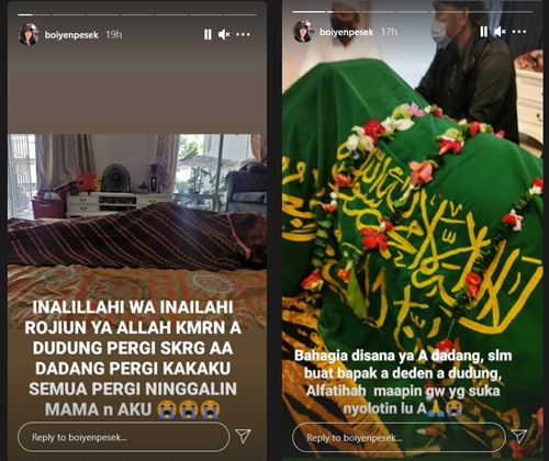 Kakak Kedua Meninggal Dunia, Boiyen Kembali Berduka Hingga Kesedihan Tumpah Kala Kenang Hal Ini