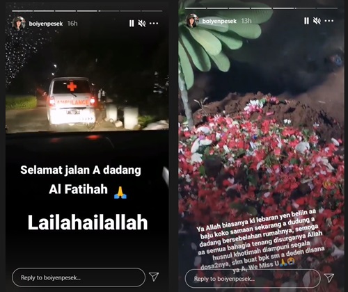 Kakak Kedua Meninggal Dunia, Boiyen Kembali Berduka Hingga Kesedihan Tumpah Kala Kenang Hal Ini