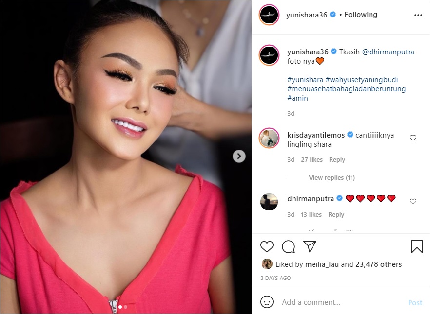 Selalu Tampil Awet Muda, Foto Yuni Shara Ini Bikin Terkecoh Hingga Dikira Amanda Manopo