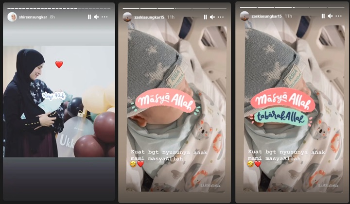 Zaskia Sungkar Beri Bocoran Paras Tampan Bayinya, Shireen Ikut Semringah Gendong Keponakan