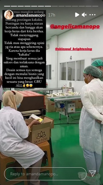 Sang Kakak Dicibir Norak, Amanda Manopo Akhirnya Beri Penjelasan Soal Foto dengan Uang Sekoper