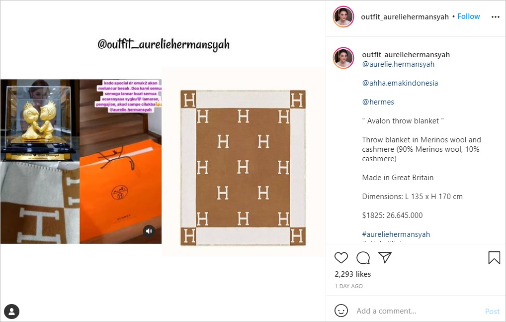 Bukan Kaleng-kaleng, Hadiah Mahal dari Fans Jelang Pernikahan Aurel Hermansyah Curi Perhatian