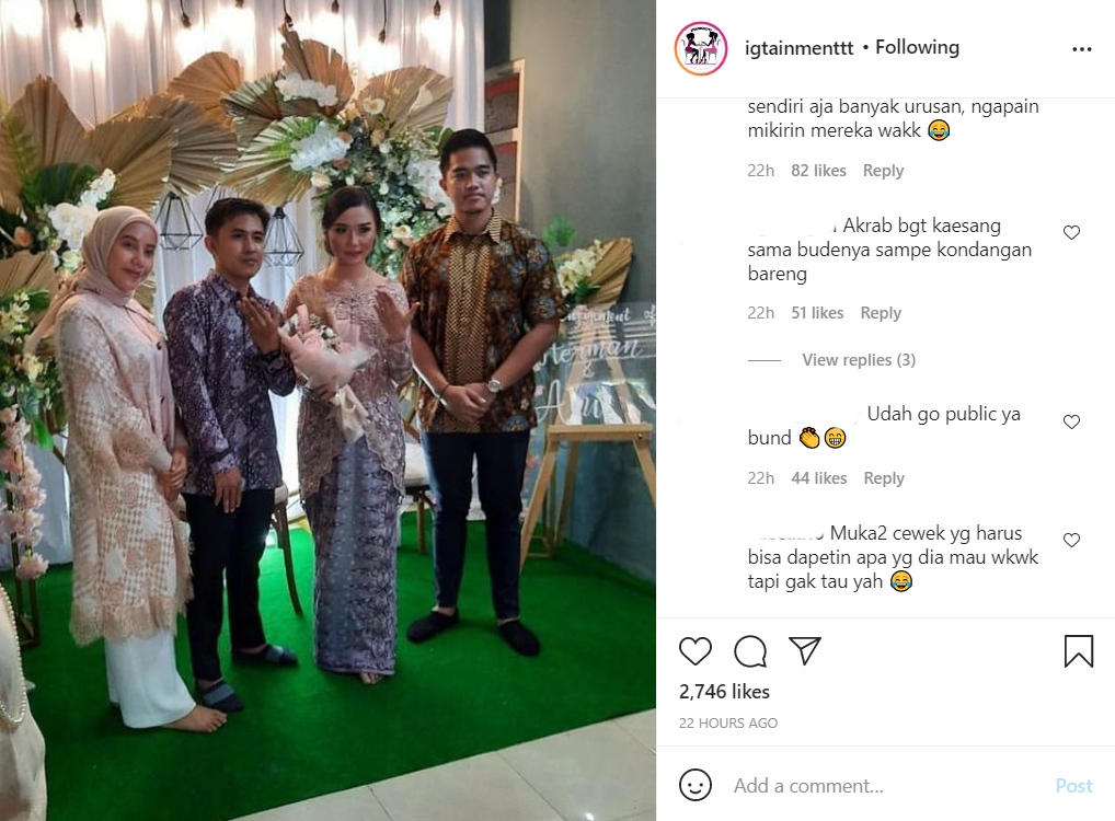 Kaesang Pangarep Terlihat Hadiri Nikahan Bareng Nadya Arifta, Go Public?