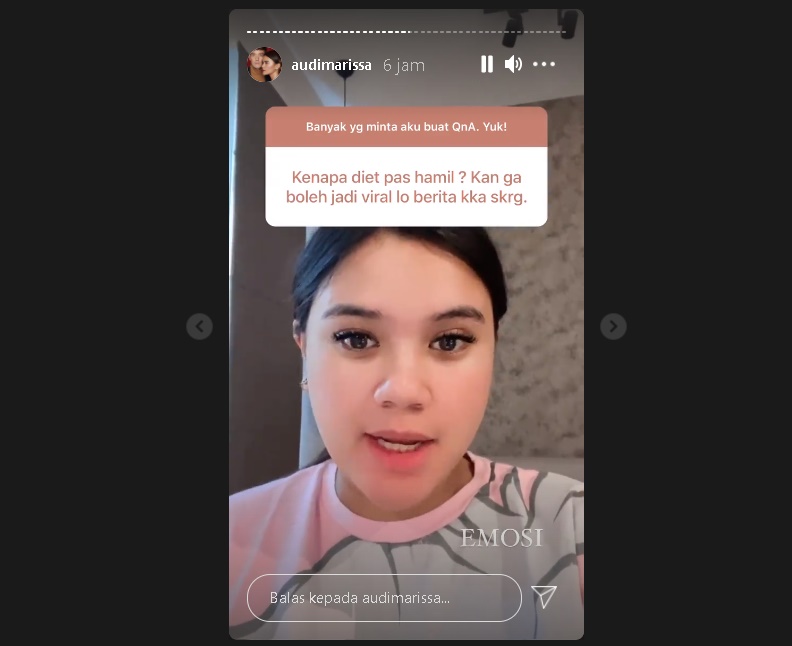 Emosi Dituding Jalani Diet Saat Hamil, Audi Marissa Gercep Klarifikasi Faktanya
