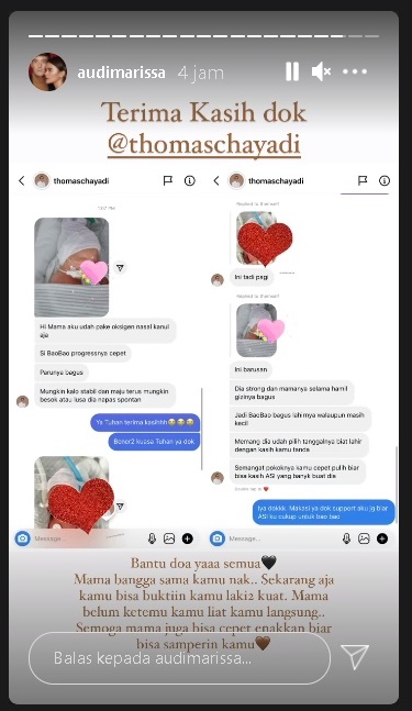 Audi Marissa Lihat Bayinya Lewat Video Call, Anthony Xie: Kulitnya Soft Banget