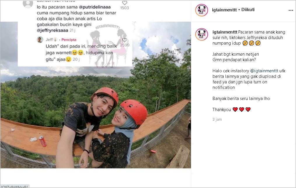 Dituding Numpang Tenar Hingga Bucin ke Putri Delina Karena Anak Artis, Jeffry Reksa Balas \'Pedas\'