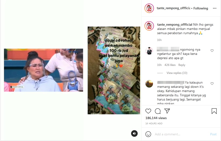 Pinkan Mambo Disebut Bicara Ngelantur Usai Ungkap Alasan Jual Perabotan Bekas