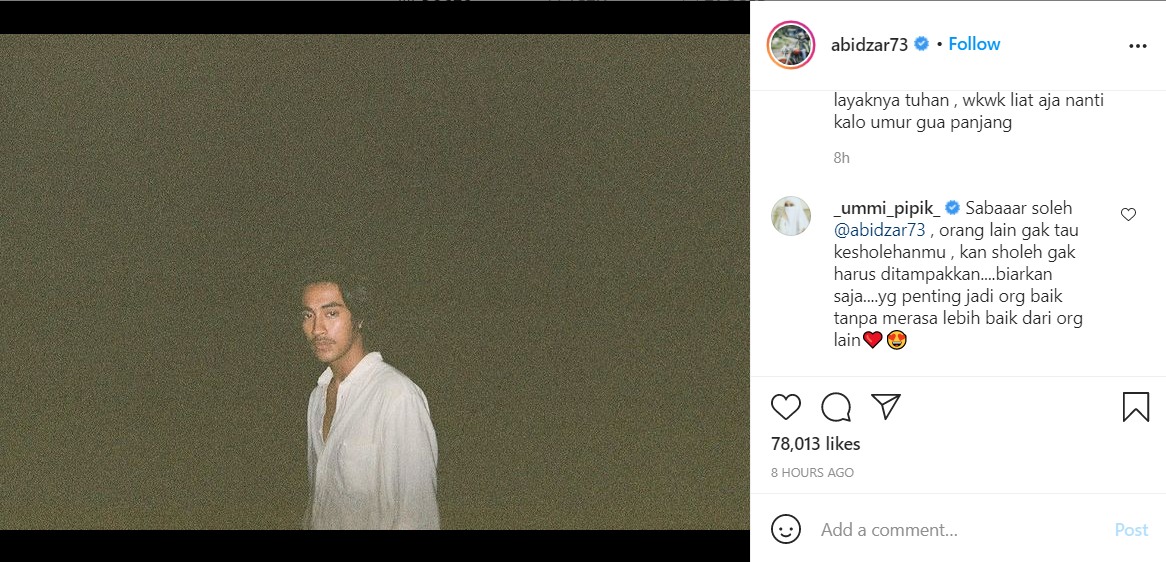 Abidzar Al Ghifari Kesal Agamanya Selalu Dikomentari, Umi Pipik Sampaikan Nasihat Ini