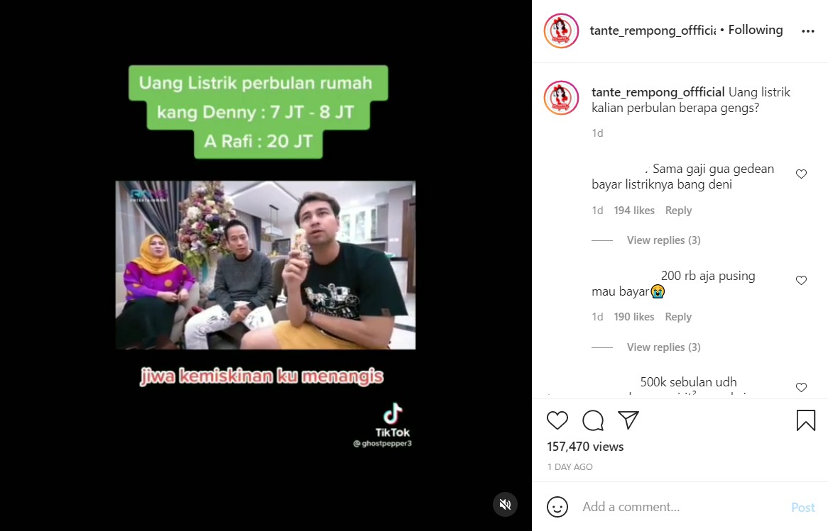 Denny Cagur Curhat Bayar Listrik 8 Juta Setiap Bulan, Raffi Ahmad: Lah Kita 20 Juta!