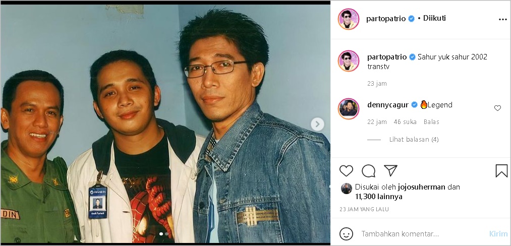 Parto Jadi Sorotan Usai Bagikan Foto Lawas, Terbukti Benar-benar Mirip Ariel NOAH dari Dulu?