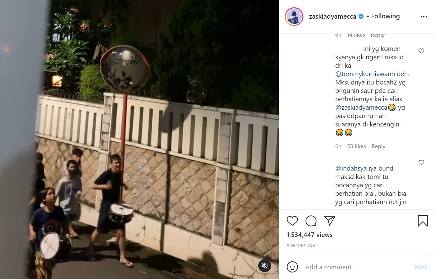 Zaskia Adya Mecca Disindir Warga Usai Kritik Cara Bangunkan Sahur, Komentar Tommy Kurniawan Disorot