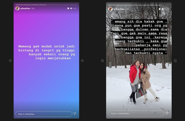 Ungkap Rasa Bangga pada Ayu Ting Ting, Syifa Juga Sebut Ada Banyak Pihak Ingin Jatuhkan Sang Kakak