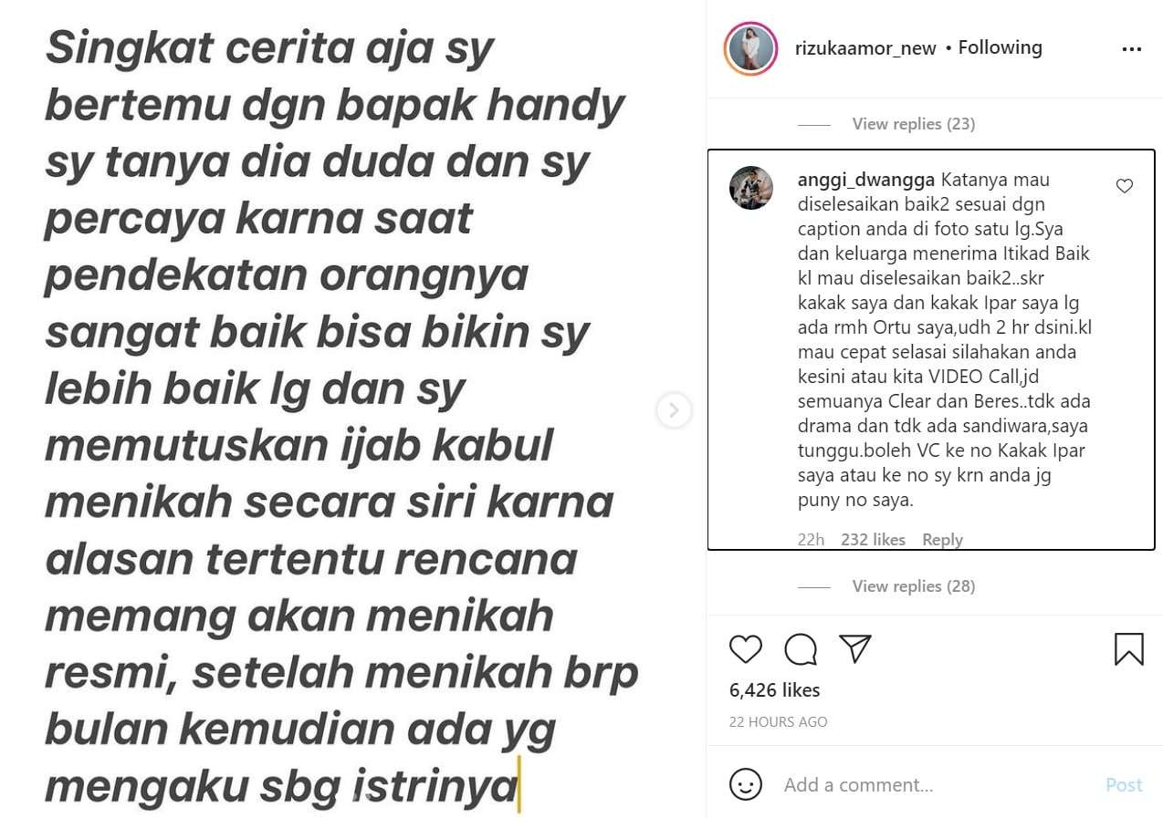 Adik Handy Bela dr Irene Hingga Diduga Sampaikan Sindiran Ini untuk Rizuka Amor