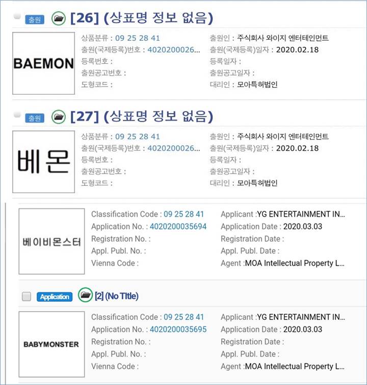 YG Entertainment telah mendaftarkan nama Baby Monster yang diduga girl grup baru