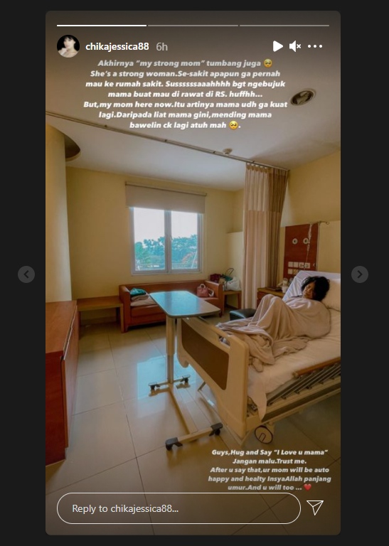Chika Jessica Curhat Sedih Sang Ibu Dirawat di Rumah Sakit, Sampaikan Saran Ini pada Masyarakat