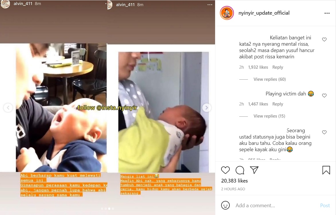 Alvin Faiz Curhat Nasib Buah Hatinya Berubah Usai Larissa Bongkar Aib, Netter: Anak Dijadiin Tameng!