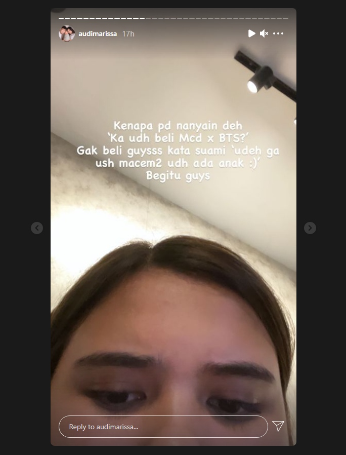 Dikenal ARMY Garis Keras, Audi Marissa Akui Tak Beli BTS Meal Usai Dapat Peringatan Ini dari Suami