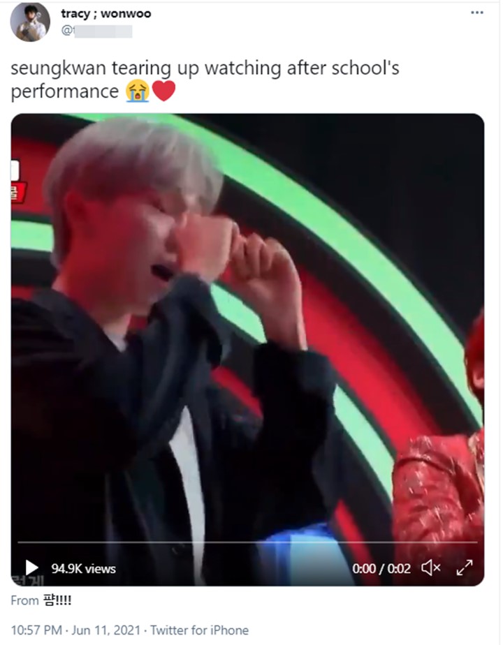 Ngefans Garis Keras, Seungkwan SEVENTEEN Nangis Nonton Konser Reuni After School