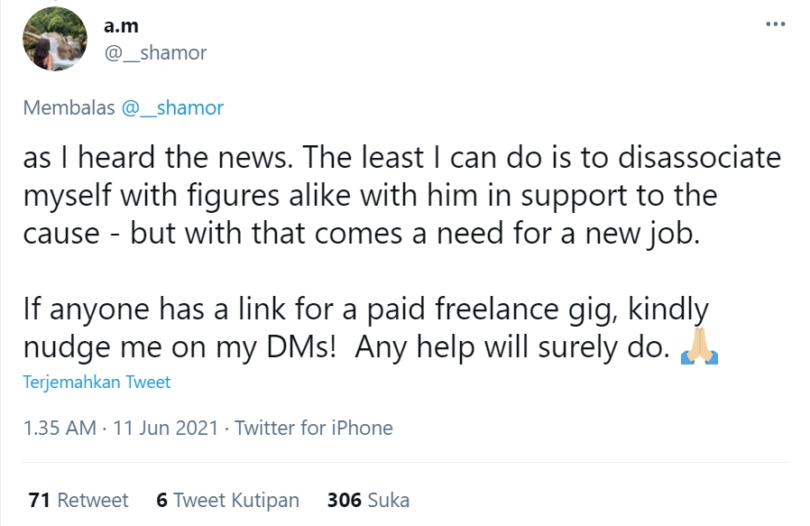 Heboh Isu Pelecehan Seksual, Karyawan Gofar Hilman Putuskan Berhenti Bekerja Padanya