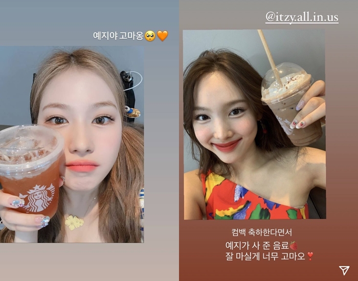 Bikin Fans Gemes, Yeji ITZY Traktir Seniornya Twice Minuman Saat Bertemu di MBC \'Music Core\'