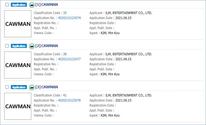 SM Entertainment mematenkan nama CAWMAN