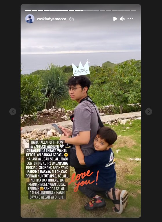 Rayakan Ultah Anak Sambung, Zaskia Adya Mecca Tulis Kalimat Pujian dan Doa Ini