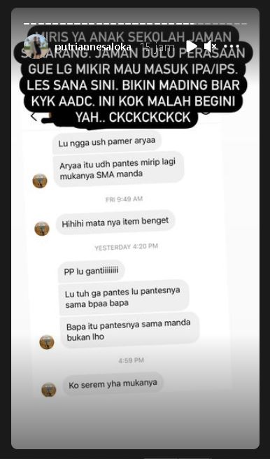 Diserang Haters Gara-gara Foto Bareng Arya Saloka, Putri Anne: Miris Anak Sekolah Zaman Sekarang