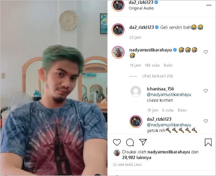 Kembali Mesra di Usia 1 Tahun Pernikahan, Nadya Mustika Tertawa Lihat Perubahan Rizki DA