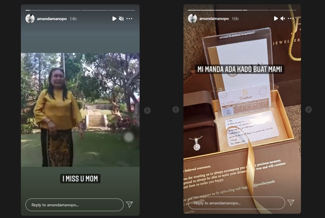 Orangtua Sakit Akibat Covid-19, Amanda Manopo Curhat Pilu Hingga Ungkap Kerinduan Ini
