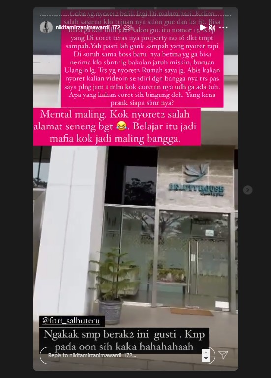 Rumah dan Usahanya Kena Teror Coret, Nikita Mirzani Justru Ngakak