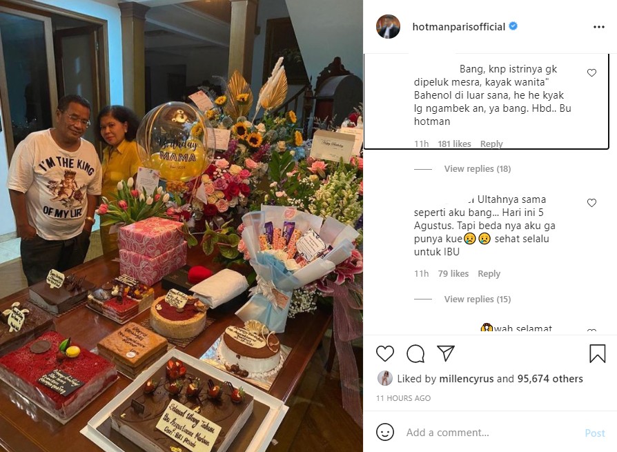 Bagikan Foto Perayaan Ulang Tahun, Pose Hotman Paris Berdiri di Samping Istri Jadi Sorotan