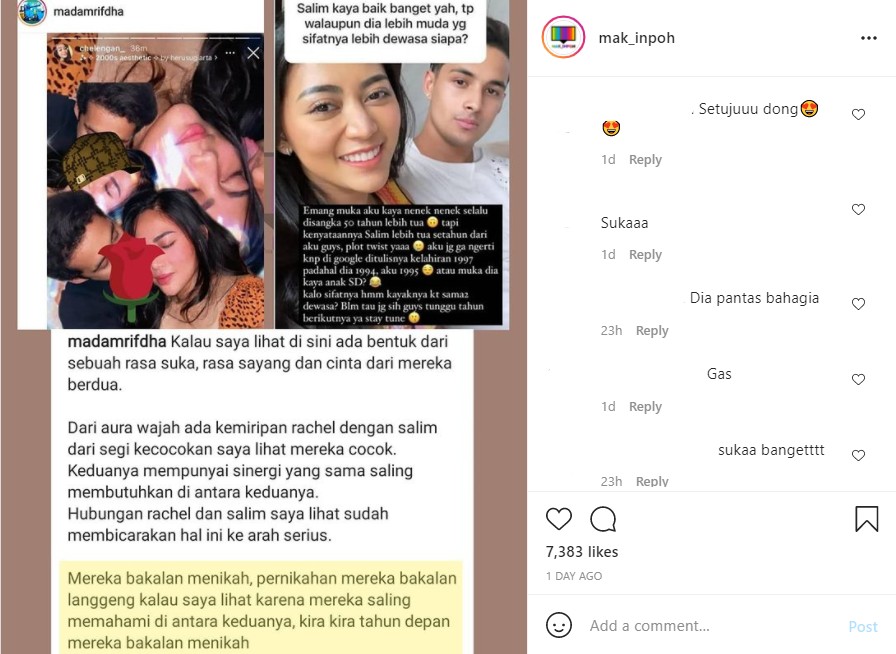Makin Lengket dengan Salim Nauderer, Rachel Vennya Diramal Nikah Tahun Depan