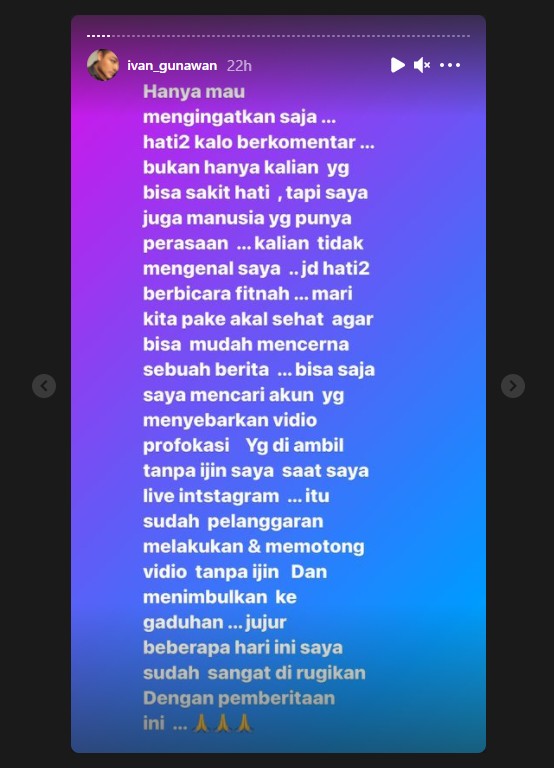 Bela Ayu Ting Ting Malah Berujung Kena Fitnah, Ivan Gunawan Merasa Dirugikan