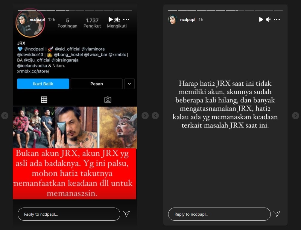 Nama dan Foto Jerinx SID Dicatut Akun Palsu, Nora Alexander Geram: Tolong Direport!